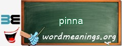 WordMeaning blackboard for pinna